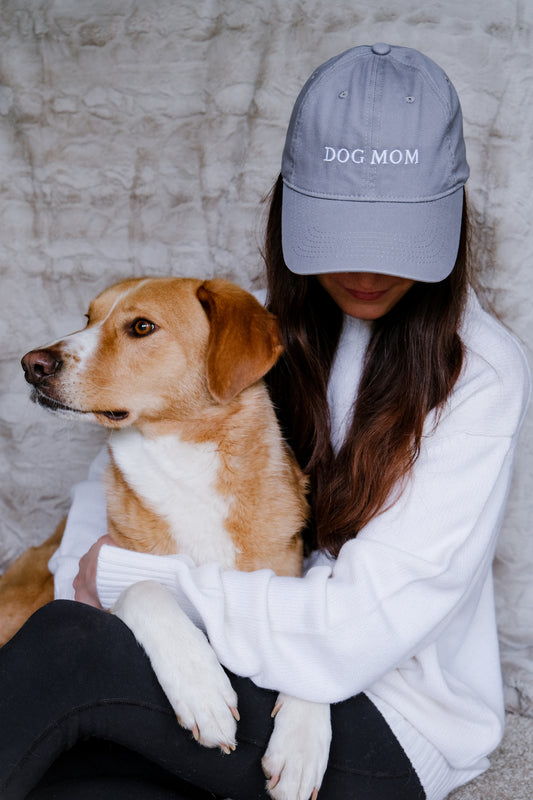 "DOG MOM" Cap - grau