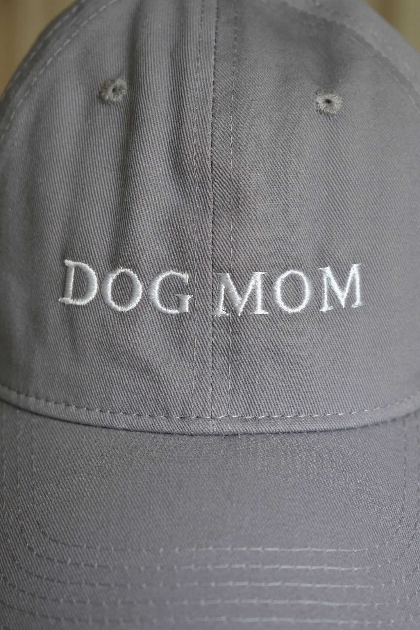 "DOG MOM" Cap - grau