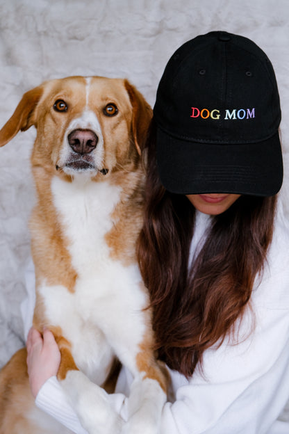 "DOG MOM" Cap - schwarz