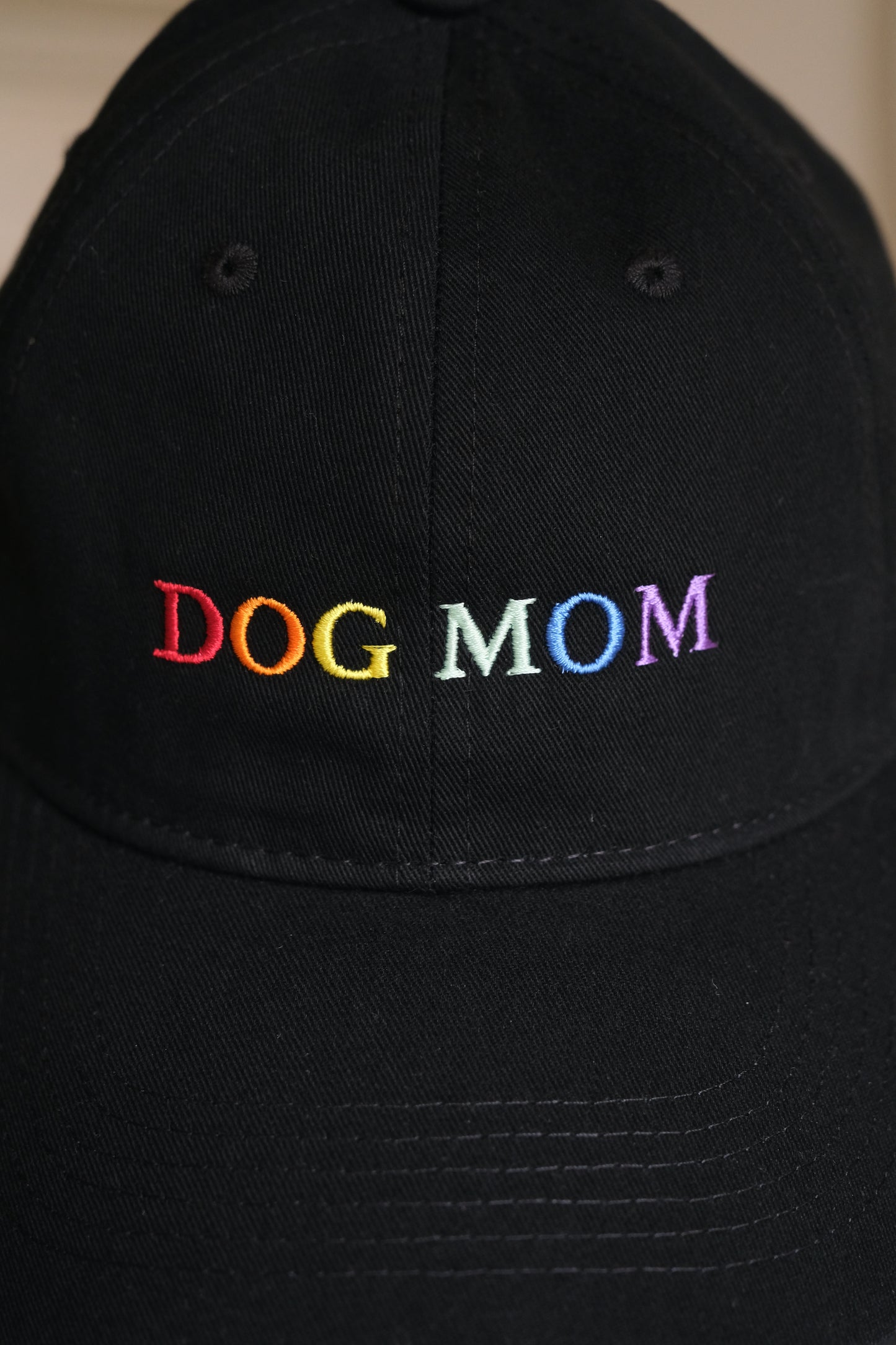 "DOG MOM" Cap - schwarz