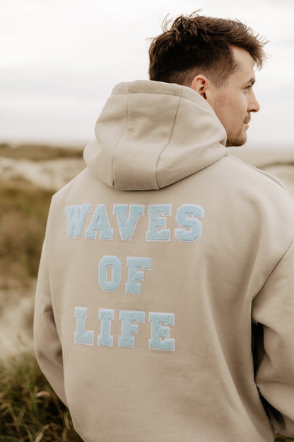 Patchwork Hoodie - WAVES OF LIFE