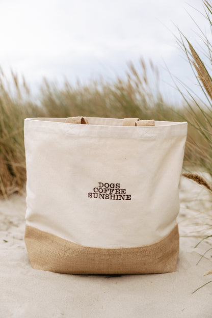 dogs coffee sunshine