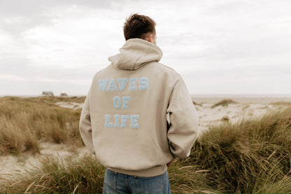 Patchwork Hoodie - WAVES OF LIFE