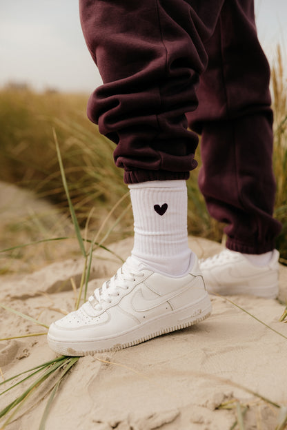 Premium Tennissocken, bestickt "Herzchen"