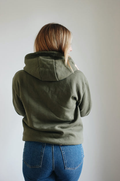 Oversized Zip-Up Hoodie - Statement